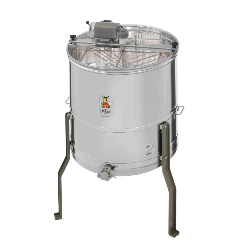 Logar 4-frame self-reversing honey extractor with motor drive – Product SKU: 4205