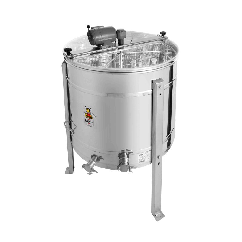 Logar 6‑frame Self‑reversing Honey Extractor 24 x 48 cm, Motor Drive M (Art. No. 4305)