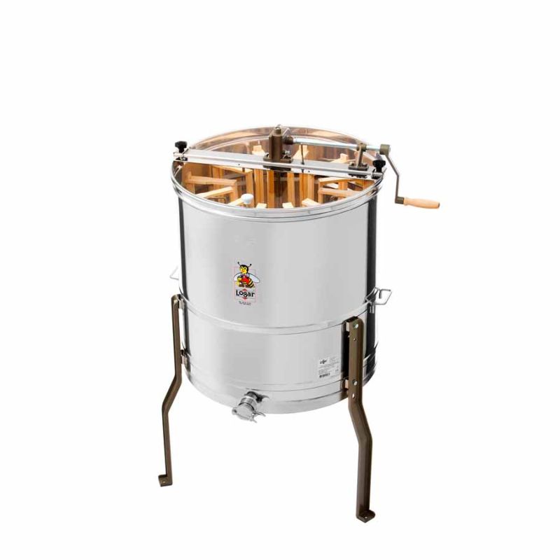 Logar 12-frame radial honey extractor, drum Ø 63 cm, hand-cranked (Art. No. 4550-Z)