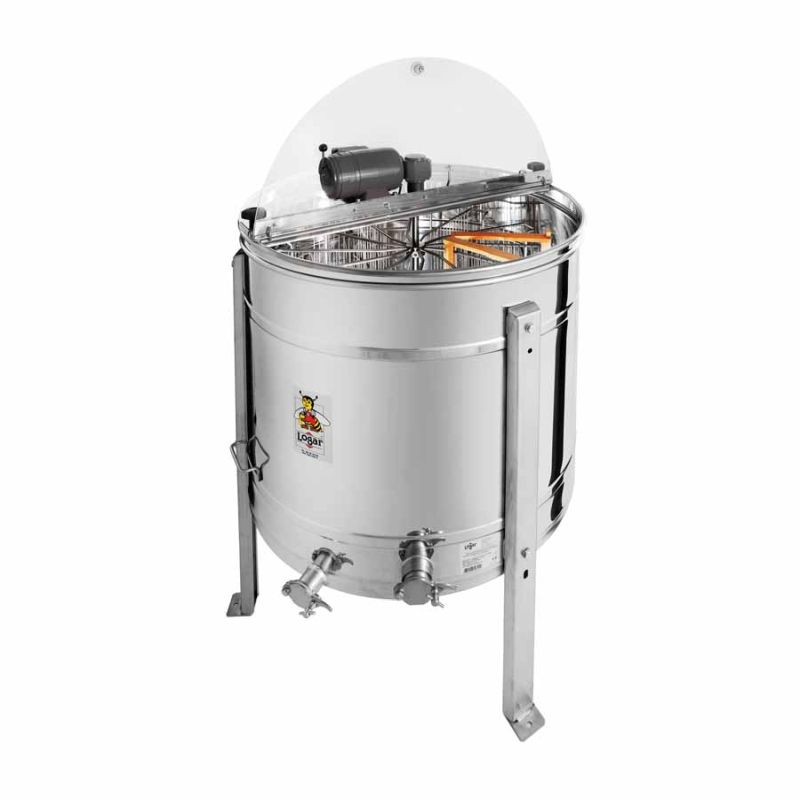 Logar 12-frame radial honey extractor with break-protection grid, kettle Ø76 cm, motor drive (Art. No. 4559)