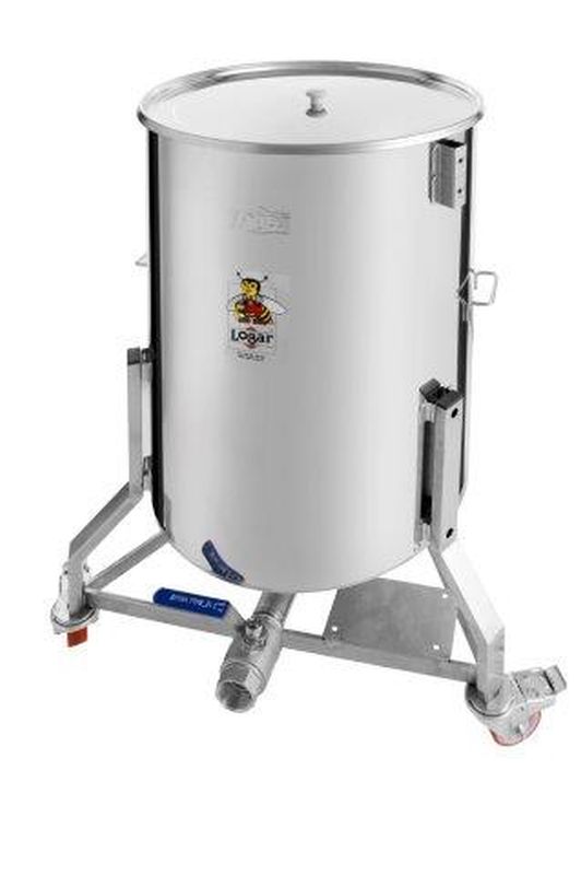 Logar 200 kg Filling Tank with Conical Bottom on Wheels