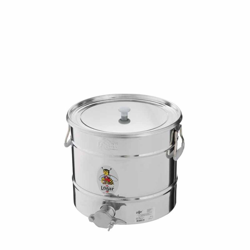 Logar filling container 25 kg with sloping bottom and lift-off lid — Art. No. 2035